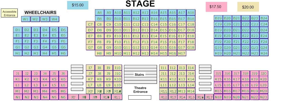 B Moore Seating Chart