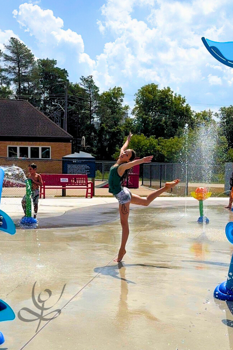 KMSD Splash Pad Dancer KMSD Dancer at the Hanover Splash Pad